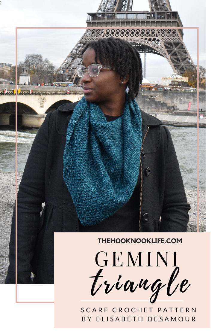 THNLife - Meet the Gemini Triangle Scarf Crochet Pattern